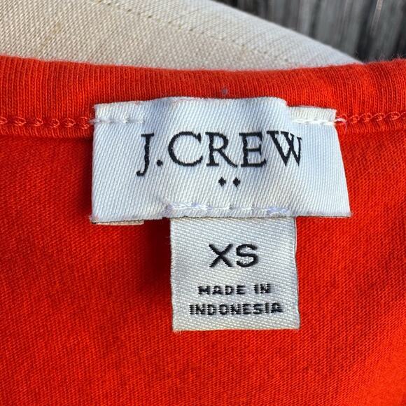 J Crew Eyelet Hem Tank Top In Red Orange Women's Size XS - Picture 7 of 7
